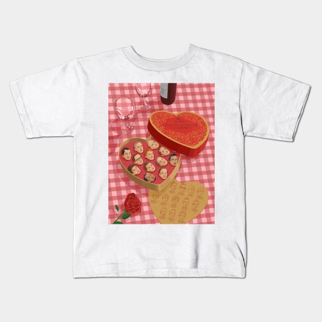 Chocolate Box Kids T-Shirt by John Holcroft